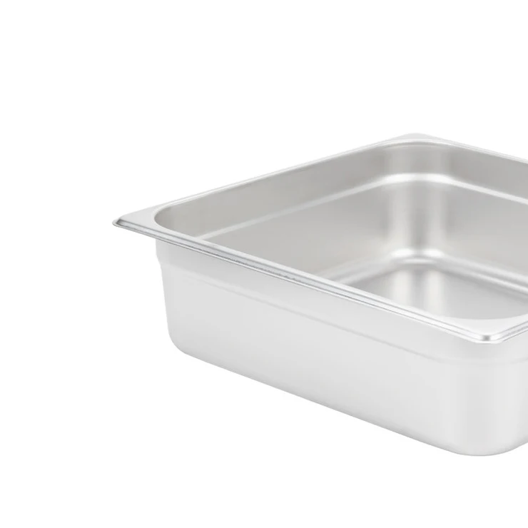 
2/3 Height 100mm Wholesale Dishes For Steel Buffet Set Restaurant Food Containers 