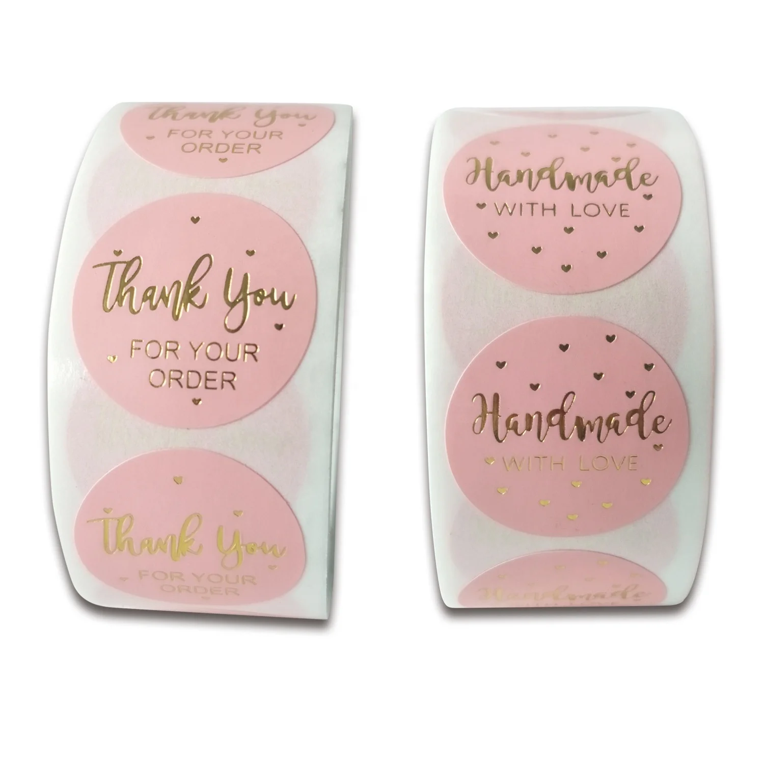 Hot Pink Stamping Seal Sticker Wrapped with Sticker Envelope Gift Pink Thank You Sticker
