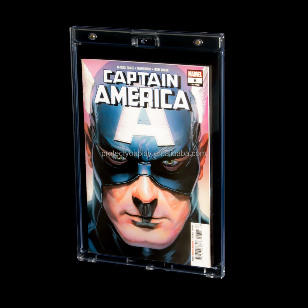 UV Resistant Premium Quality Clear One Touch Comic Book Frame Display Case Holder for Current Size Comic Book
