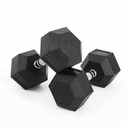 
 Чугунное оборудование для фитнеса, резиновая гантеля с круглой головкой/резиновая Шестигранная гантеля  