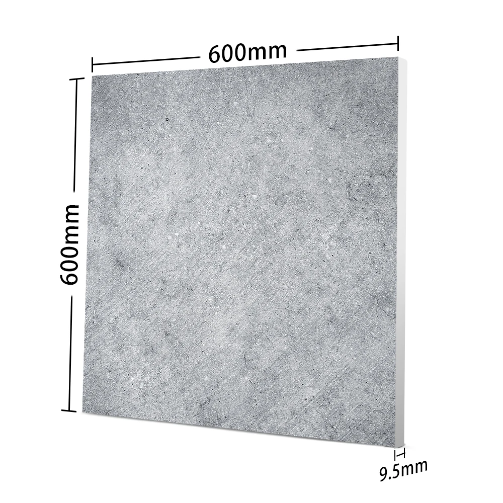 Foshan Quality Grey Outdoor Rustic Non Slip Ceramic Porcelain Floor Tiles 60x60cm Cheap Full Body Rustic Tiles