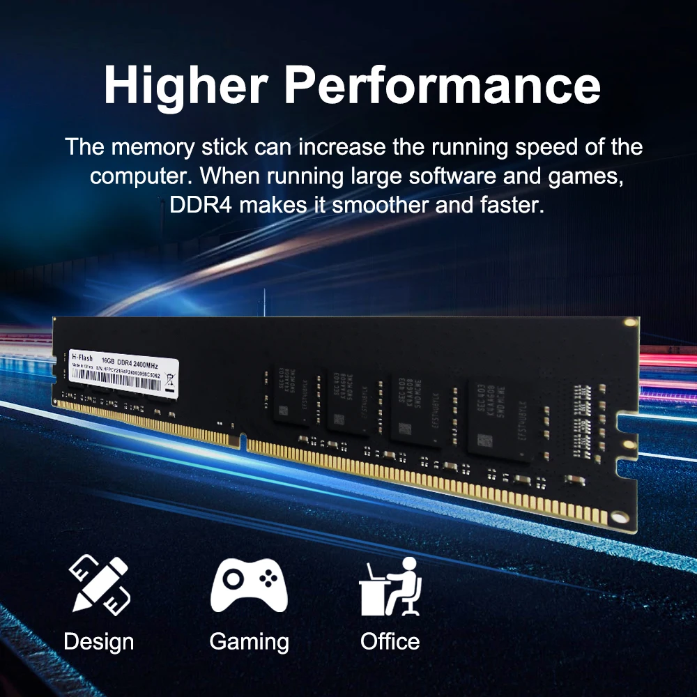 H-Flash wholesale price High Performance Ram desktop ddr4 ram 8gb 2666MHz computer memoria ram ddr4 8gb 3200mhz