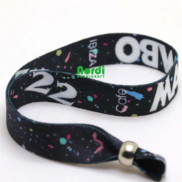Polyester concert wristband Textile wrist band Bracelet wristbands