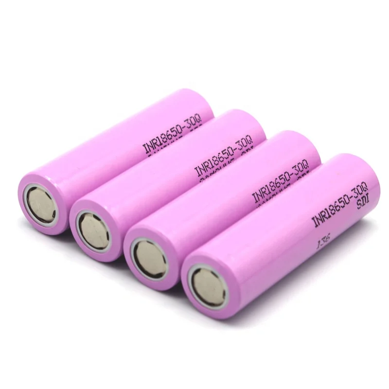 30Q 18650 battery 3000mah lithium ion battery 18650 3.7v for electronic tools battery