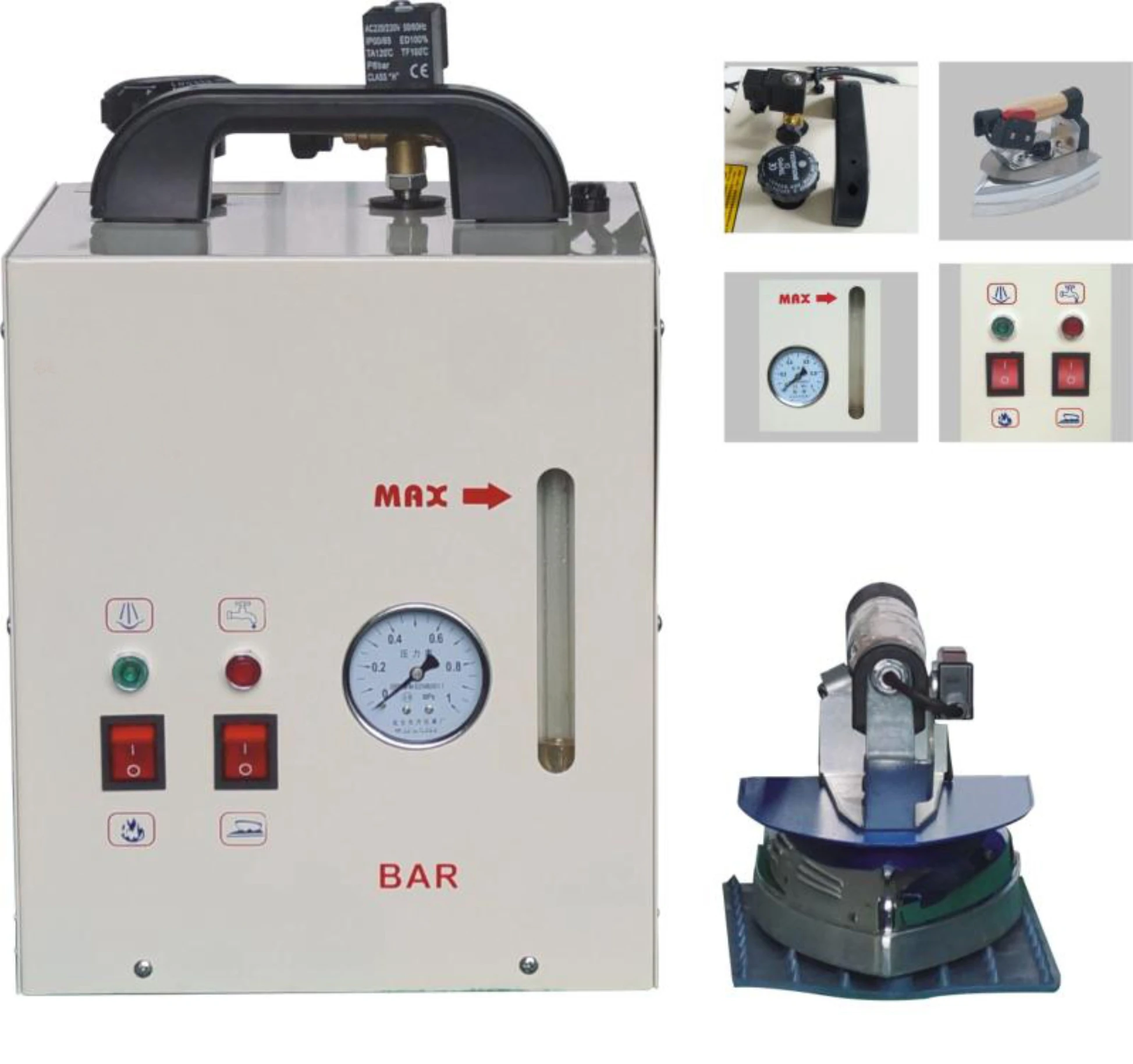 JK-6 domestic industrial or household steam boiler in 4L water capacity in light type and move easily with pressure gauge