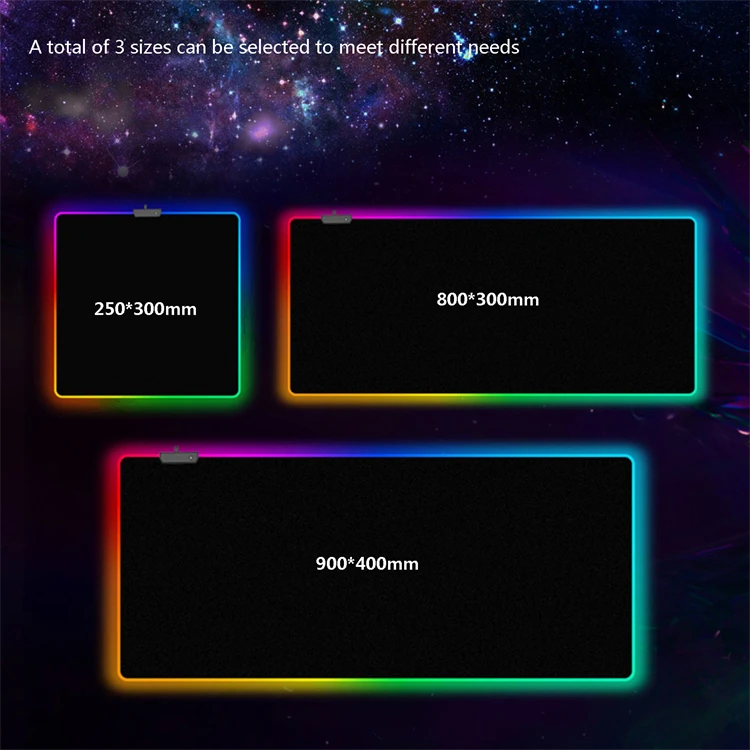 One Piece Custom Design Rubber Gaming Mousepad Waterproof Large Full Desk Mat Xl Xxl Rgb Mouse Pad With Led Logo