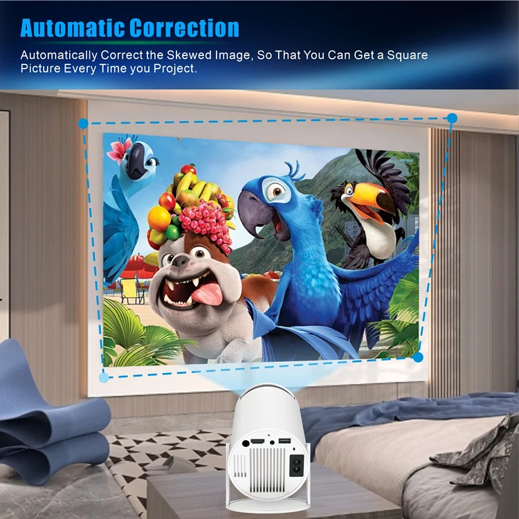 Mini Projector Pro 4K Android 11 Dual Wifi6 120 ANSI Allwinner H713 BT5.0 1280*720P Home Cinema Outdoor Projetor