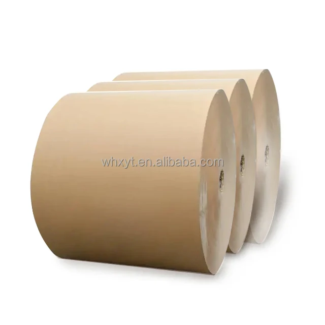 Manufacturer 190gsm 210gsm 260gsm PE coated kraft paper cup roll paper raw material for coffee paper cup