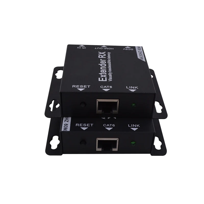  AOEYOO 195ft(60m ) HDMI Ethernet через CAT6 4k/30hz Extender Repeater С ИК-пультом