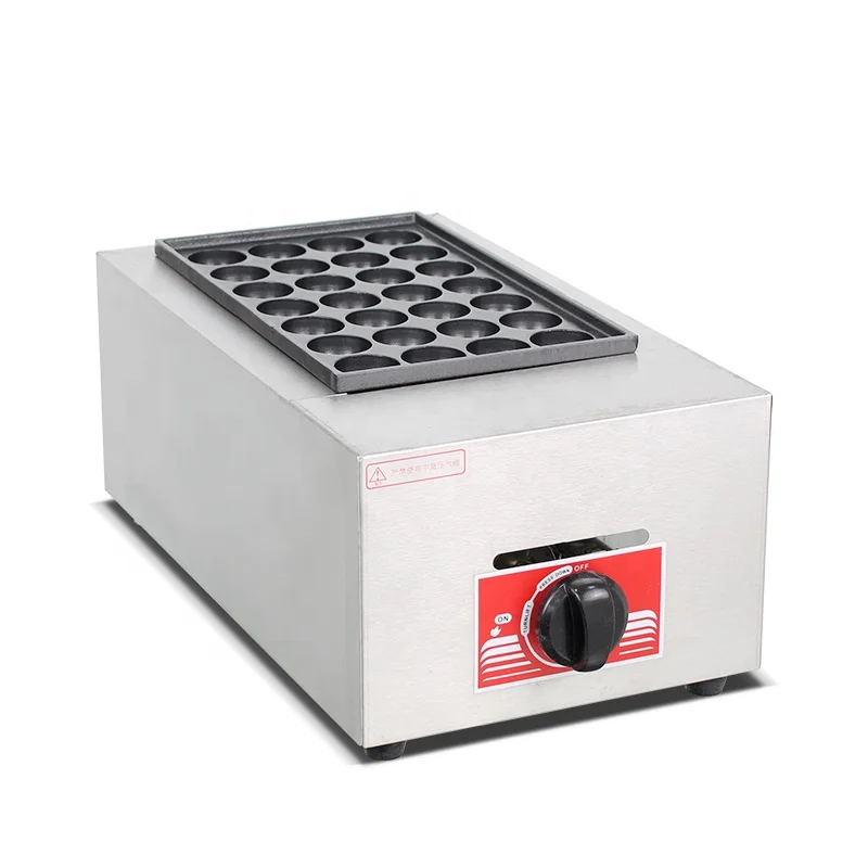 Commercial Good Price Single LPG  Ball Making Machines takoyaki grill pan Pancake Machine Gas  Crepe Maker