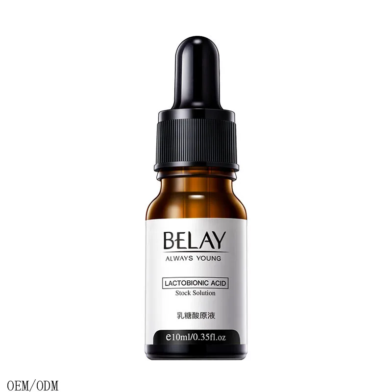 Private Label 10ml Belay Serum Lactobionic Acid Serum Anti-wrinkle Acne Remove Blackheads Repair Pores Face Serum
