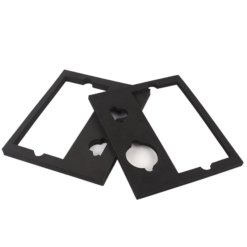 Custom molded carbon fiber EVA and EPE foam board insert EVA form liners into electronic packaging boxes
