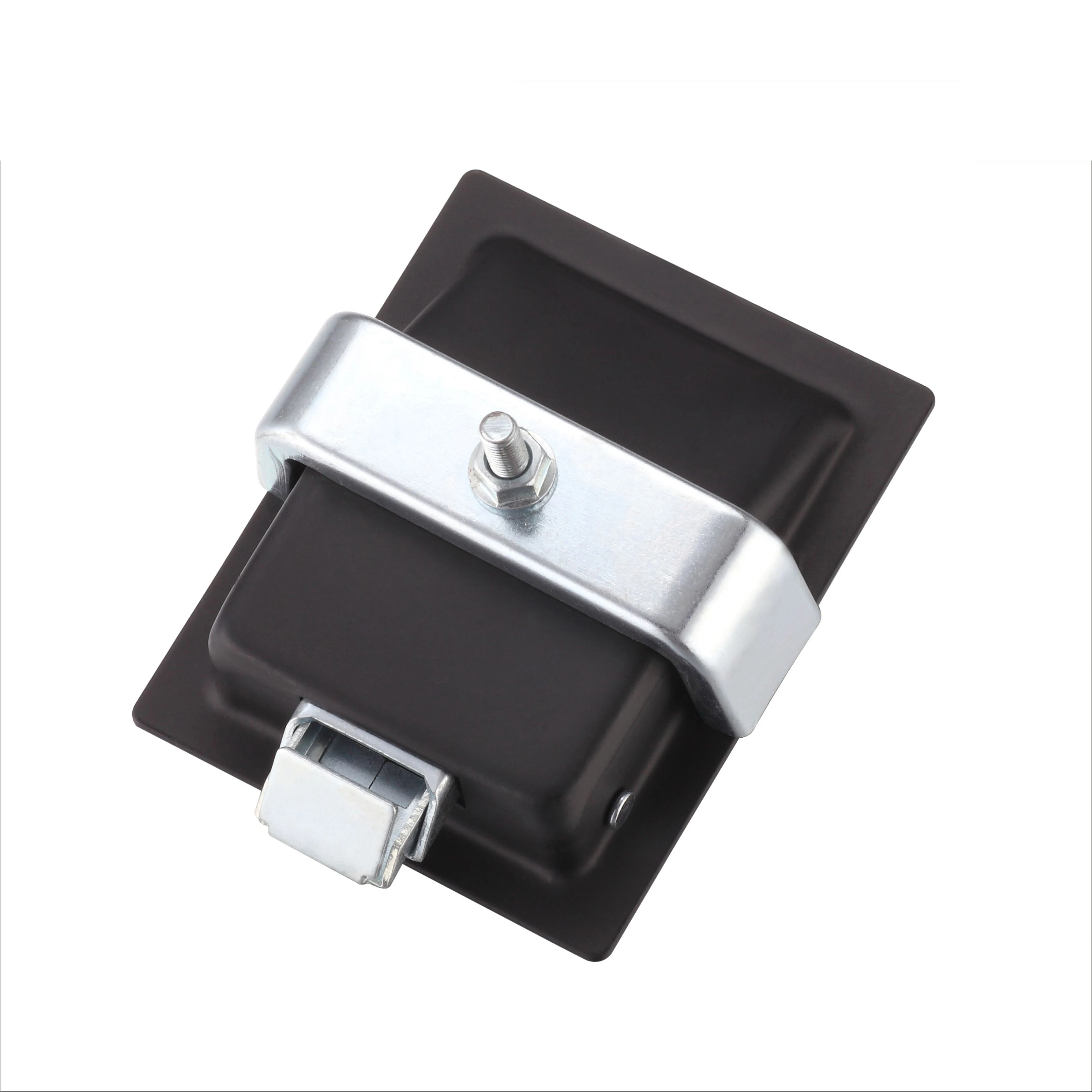 MS866-4 Mini Push-to-Close Steel / Stainless Steel Lockable Toolbox Recessed Paddle Latch