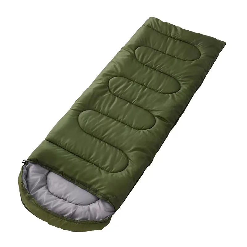 Outdoor Autumn spring  winter Envelope Sleeping Bag Factory Wholesale Padded Warm Portable Camping Gear for Adult 1.8KG