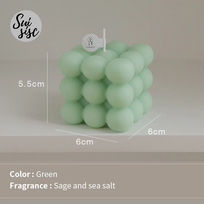 Hot Selling Small Candles Wedding Gifts Set Flower Teddy Bear Lavender Roman Aromatic Pink Bubble Soy Scented Mini Candles