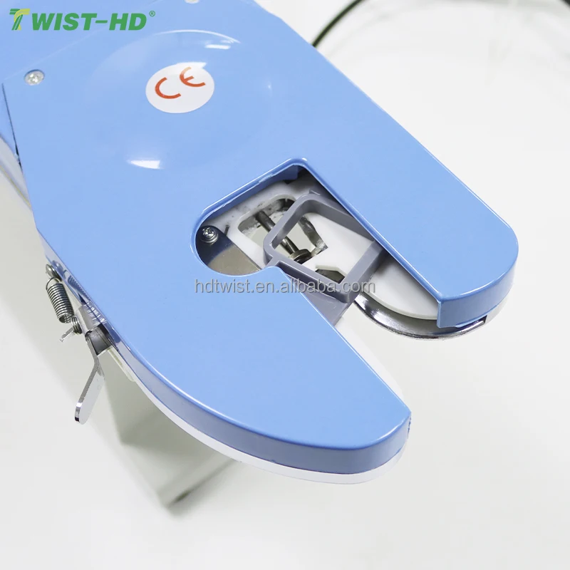 Metallic spool twist tying machine, bread bag packing machine/twist ties dispenser