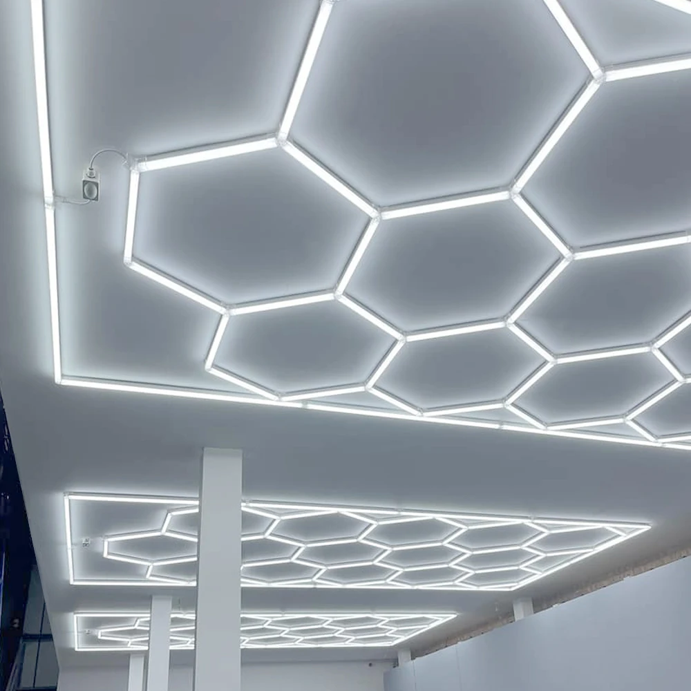 Customized High Brightness Hexagonal Diy Honeycomb Led Light Ceiling Rgb Garage Light
