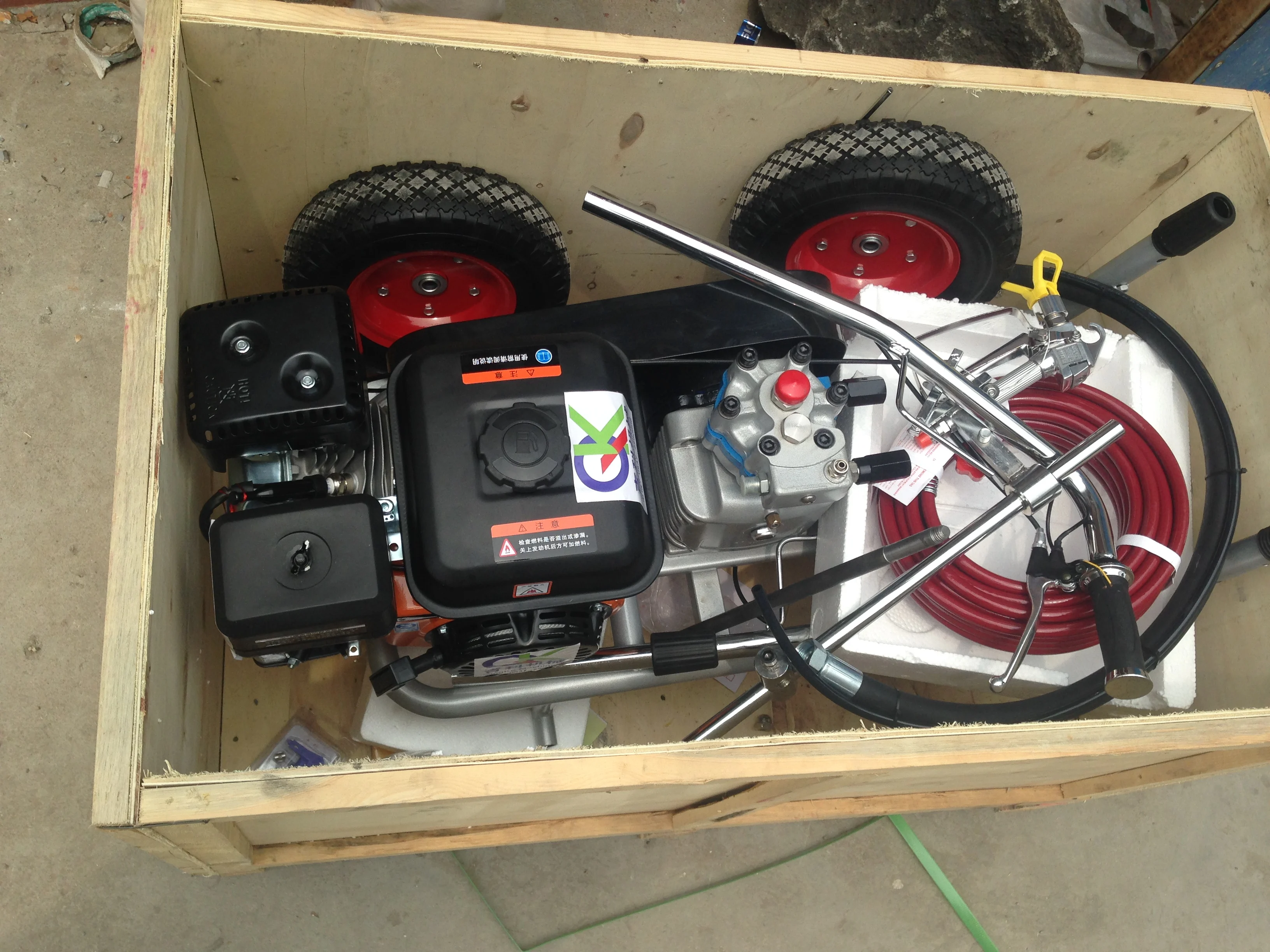 Made in china hand push type cold spraying marking machine, road marking 0n sale