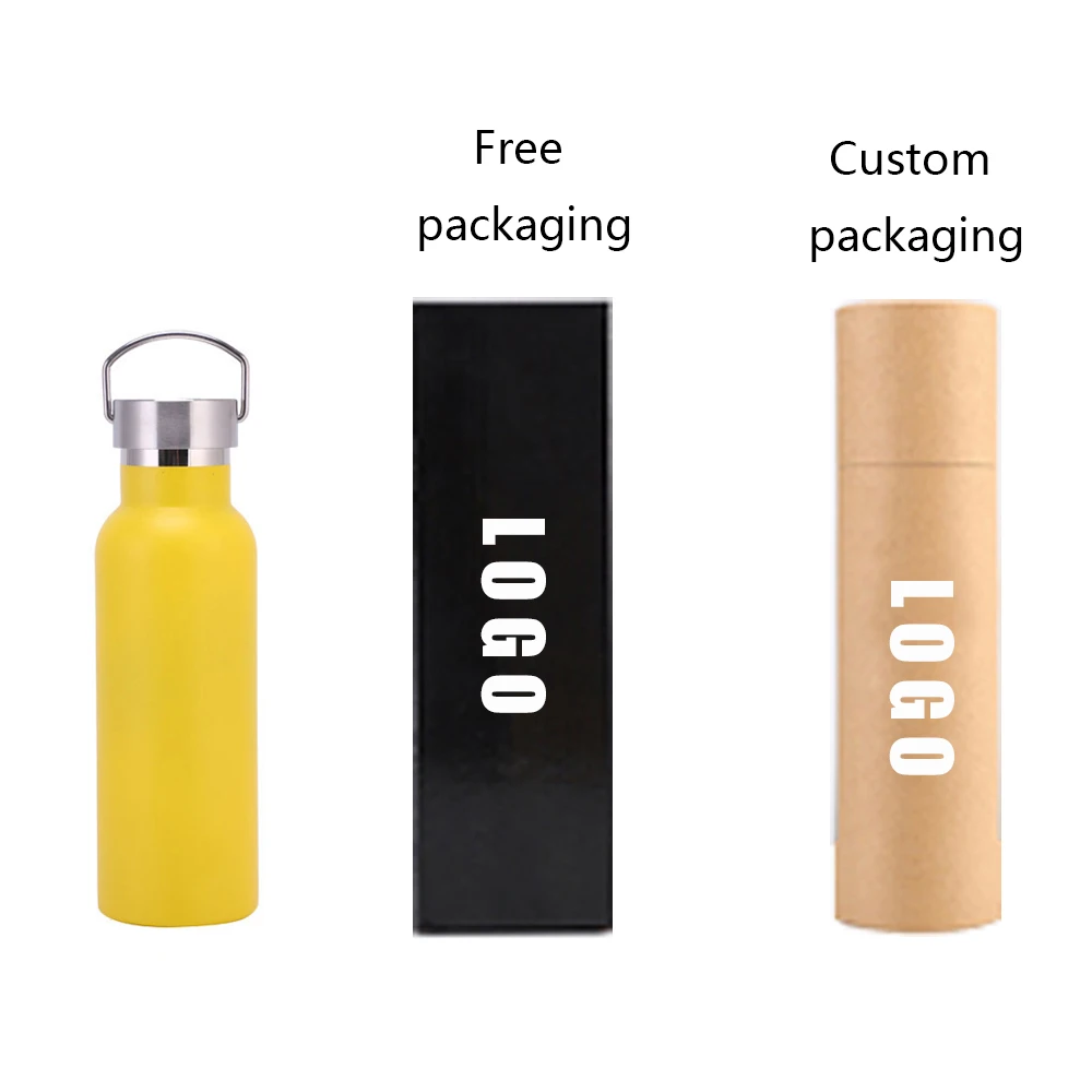 
750 ml Kid Stainless Steel Flask Water Bottle With Handle Logo Covers Cover Strap Vacuum 750 Insulated Sports Flask Water Bottle 