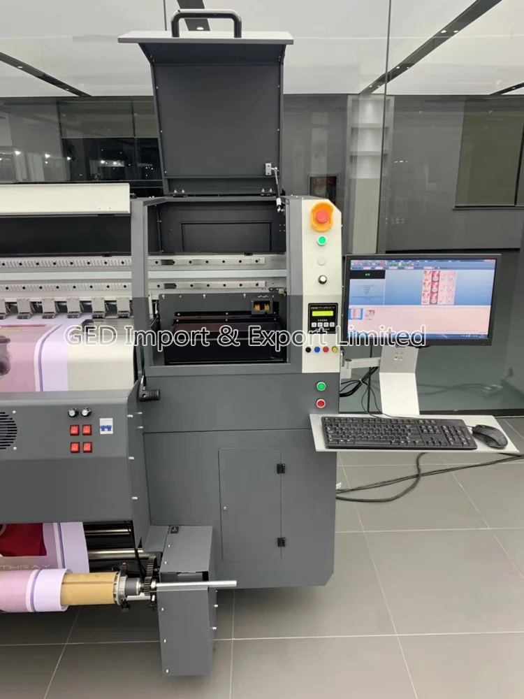 China Low Price Gethray S8 Wide Format Printer 126 Inches Inkjet Plotter with 8 pieces Konica 5012i 1024i 4H Starfire Printhead