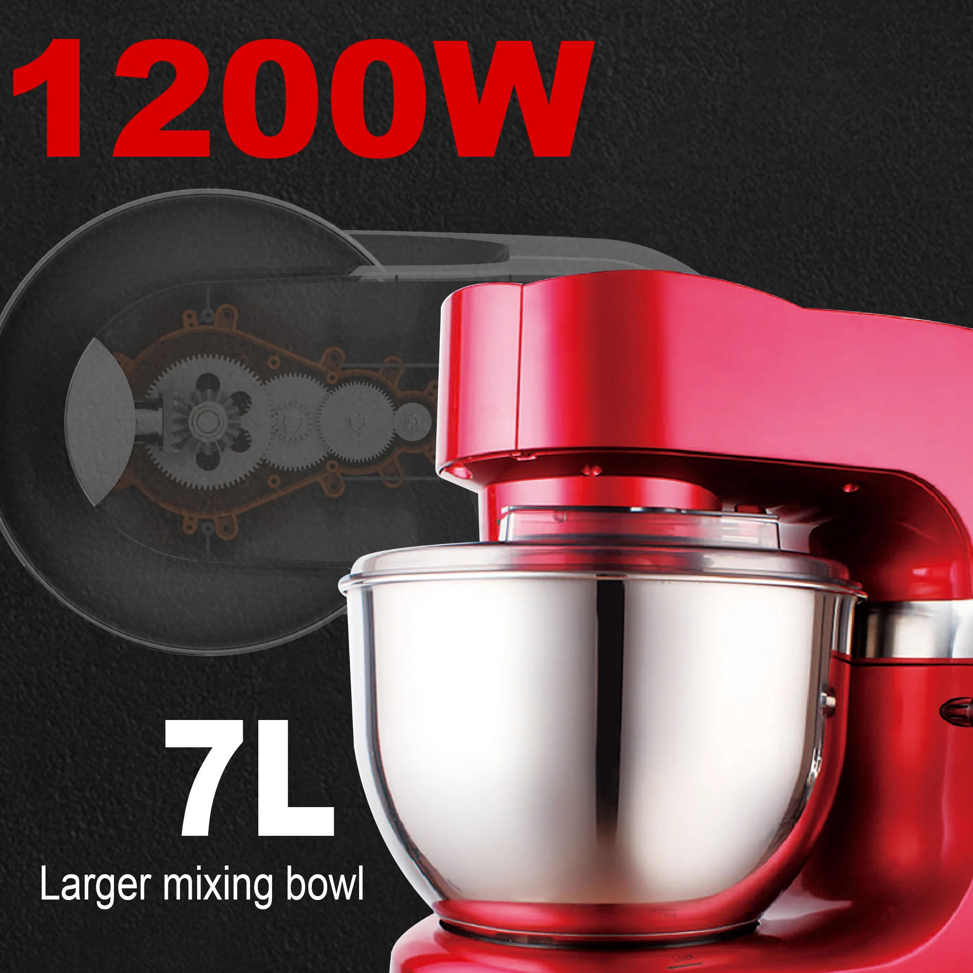 Sonifer SF-8075 Бытовая техника OEM 7L смеситель для пищевых продуктов из нержавеющей стали