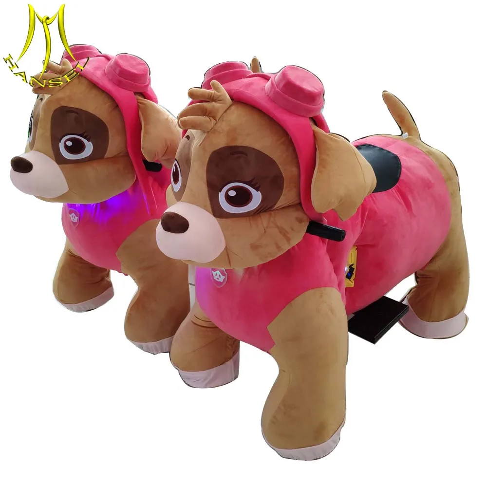 Hansel  battery plush unicorn ride on anima moving horse toys for kids
