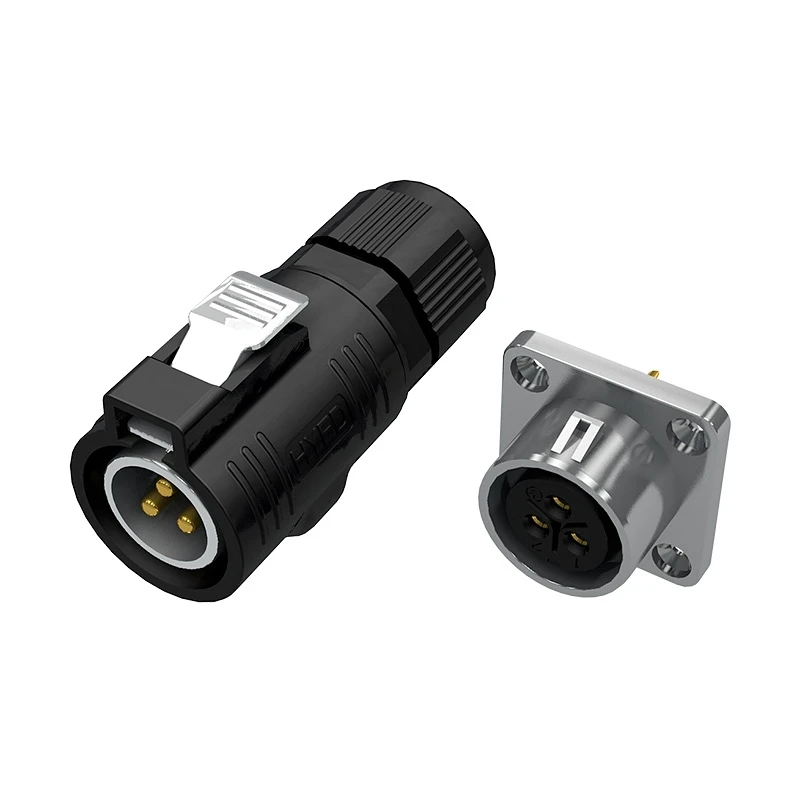 High Quality Ip68 Waterproof Aviation Connector Bayonet Solder Type 3 Pin Aviation Plug Connector