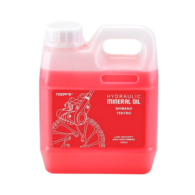 TOOPRE Bikes Lube1000ml Mineral Oil Brake Lube BMX Bike Lubricant with Pads Disc for Chain & Disc Brake Bicycle Accessories