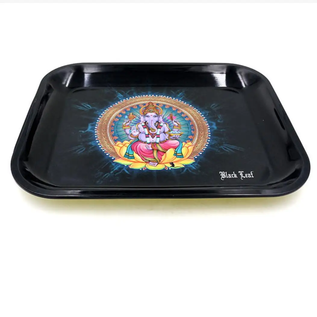 Wholesale Custom Metal Tin Serving Tray Ashtray Tray Smoke Tobacco Tray