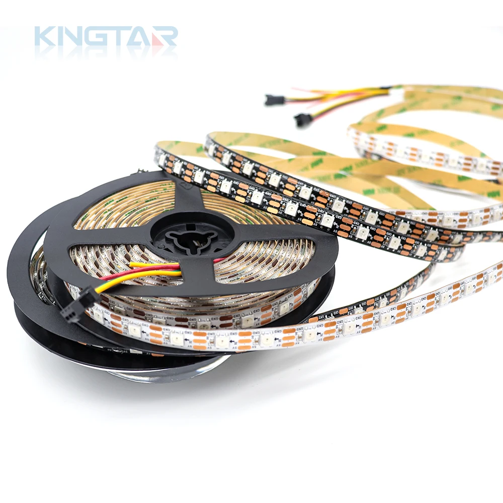 Ws2812 smd светодиодные гибкие полосы волшебного цвета пиксельные программируемые водонепроницаемые RGB света