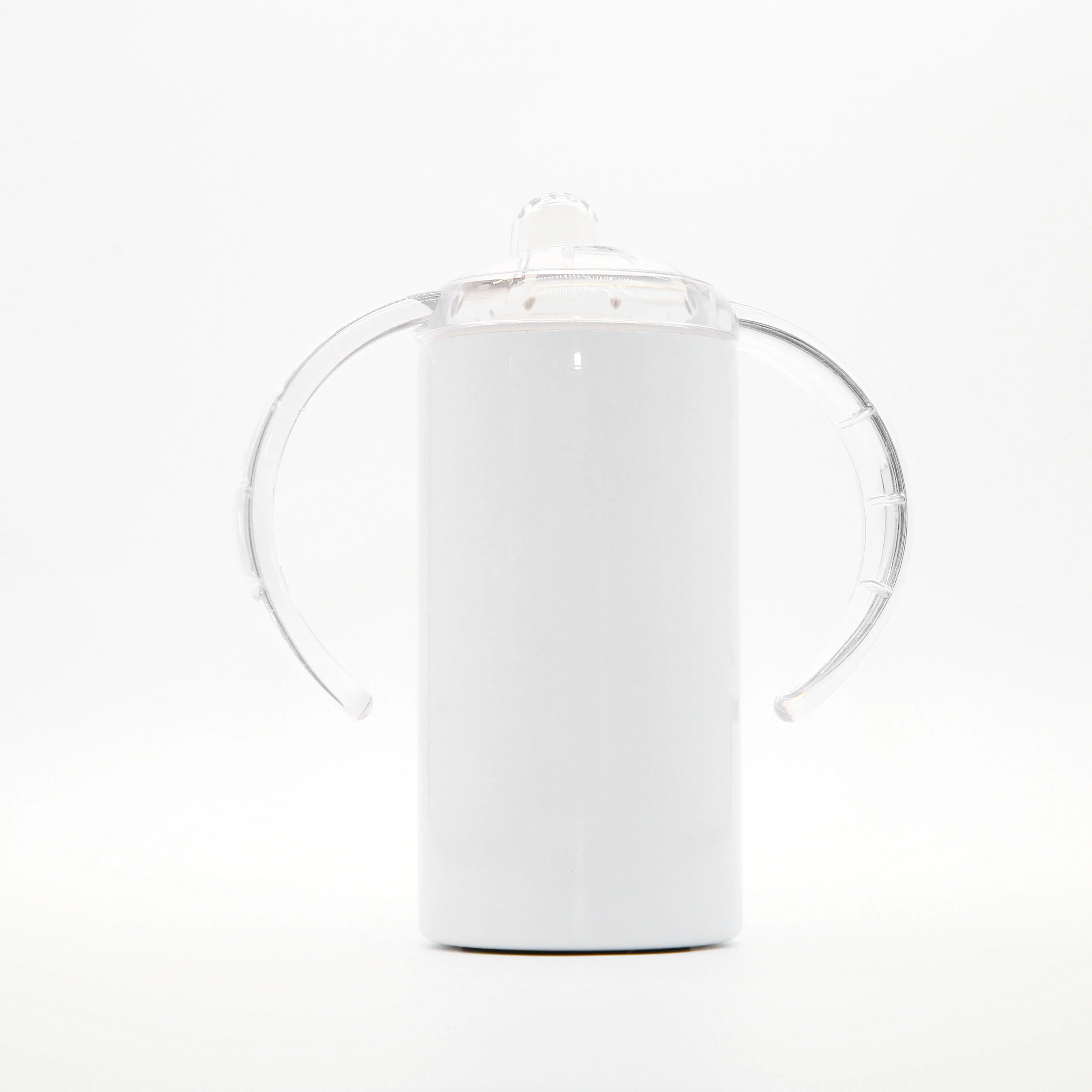 US warehouse 12oz Straight Kids Sippy Cups  Stainless Steel Vacuum  Sublimation Blanks Kids Tumbler BPA Free Double Lids