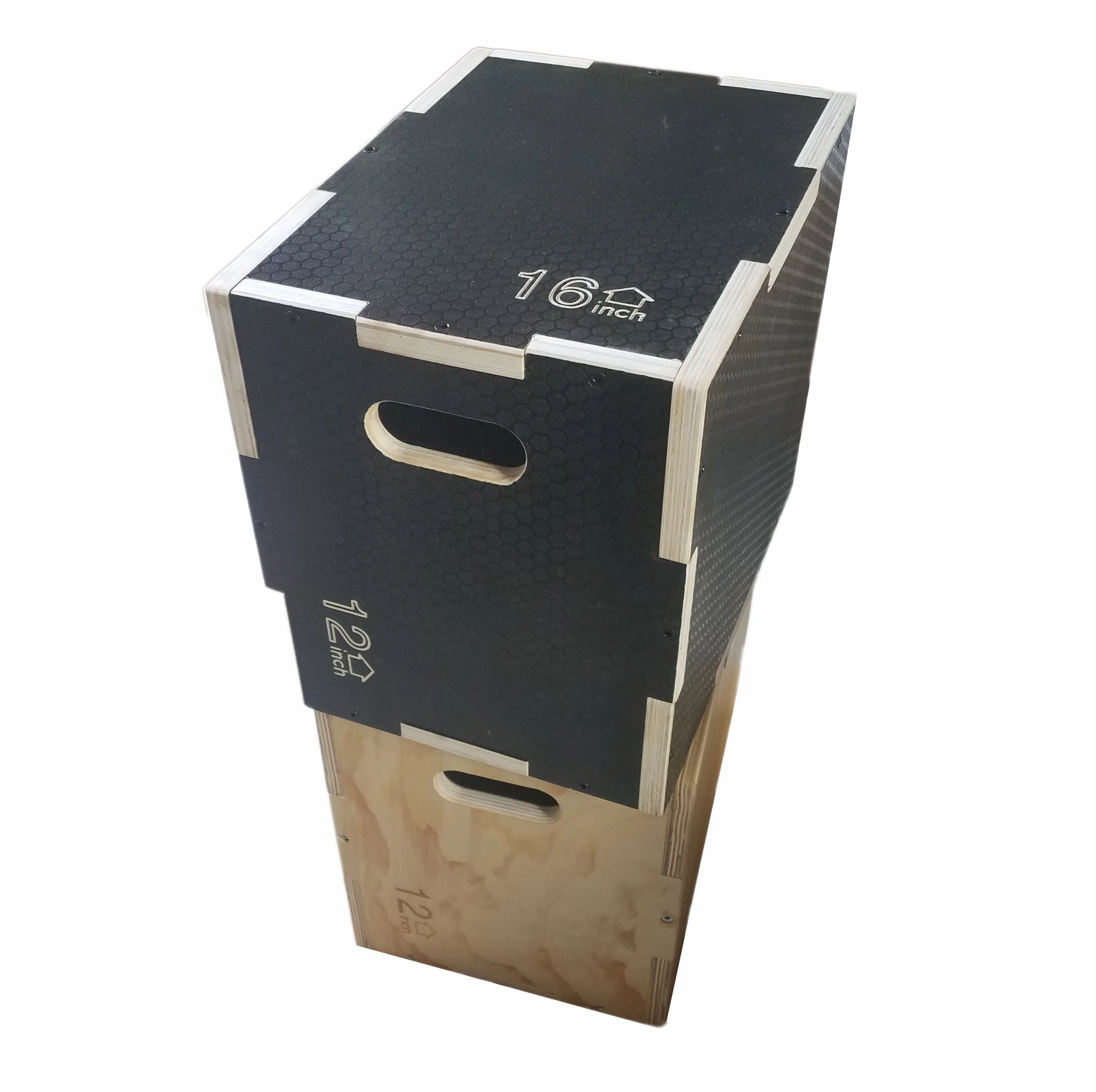 China Fitness Cross Gym Adjustable Wooden Plyo Jump Box/ Wood Plyometric Box Sets