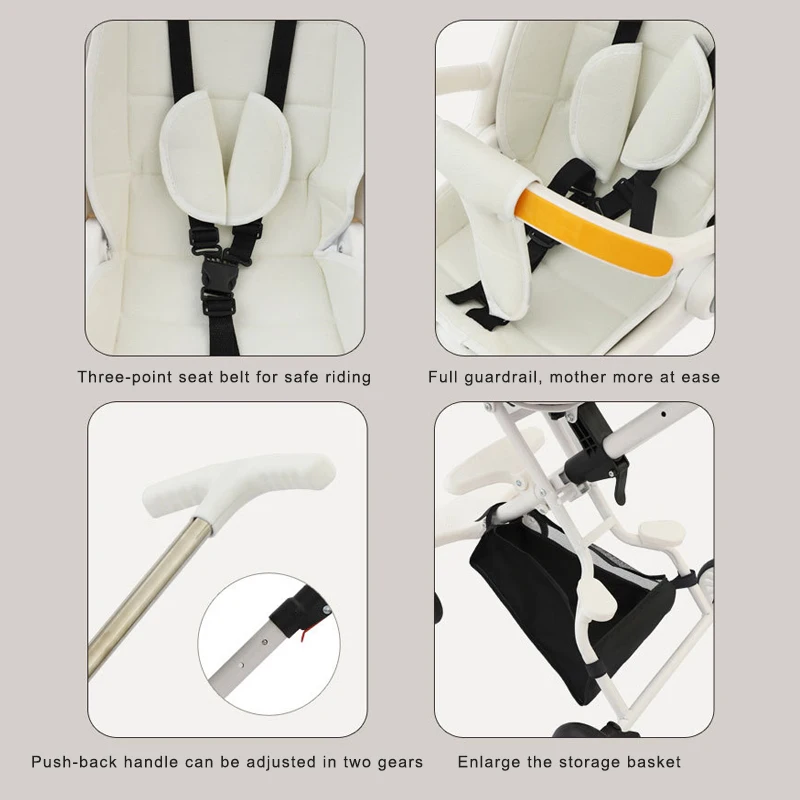 High Quality 3 in 1 baby stroller luxury high landscape Multi-Functional baby pram baby strollers for travel