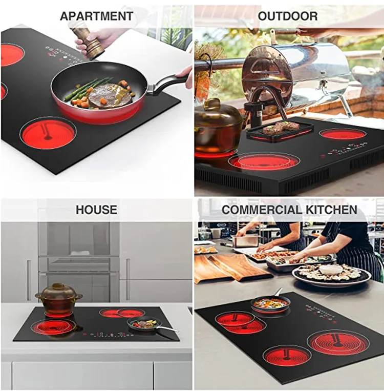 Fashion Golden Supplier Glass Built In Ceramic Stove Top