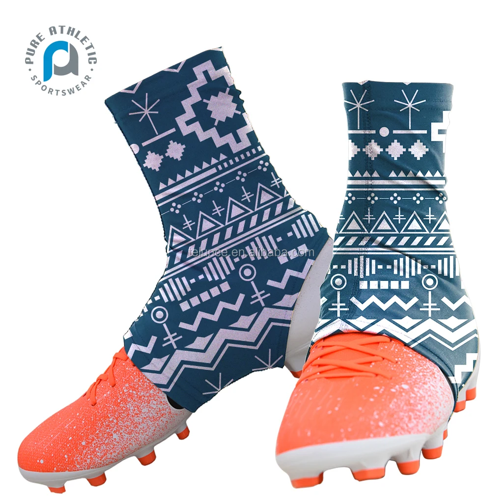Pure Wholesale quick dry American cover mens tattoo custom unisex native full design football spats cleat cover polynesian