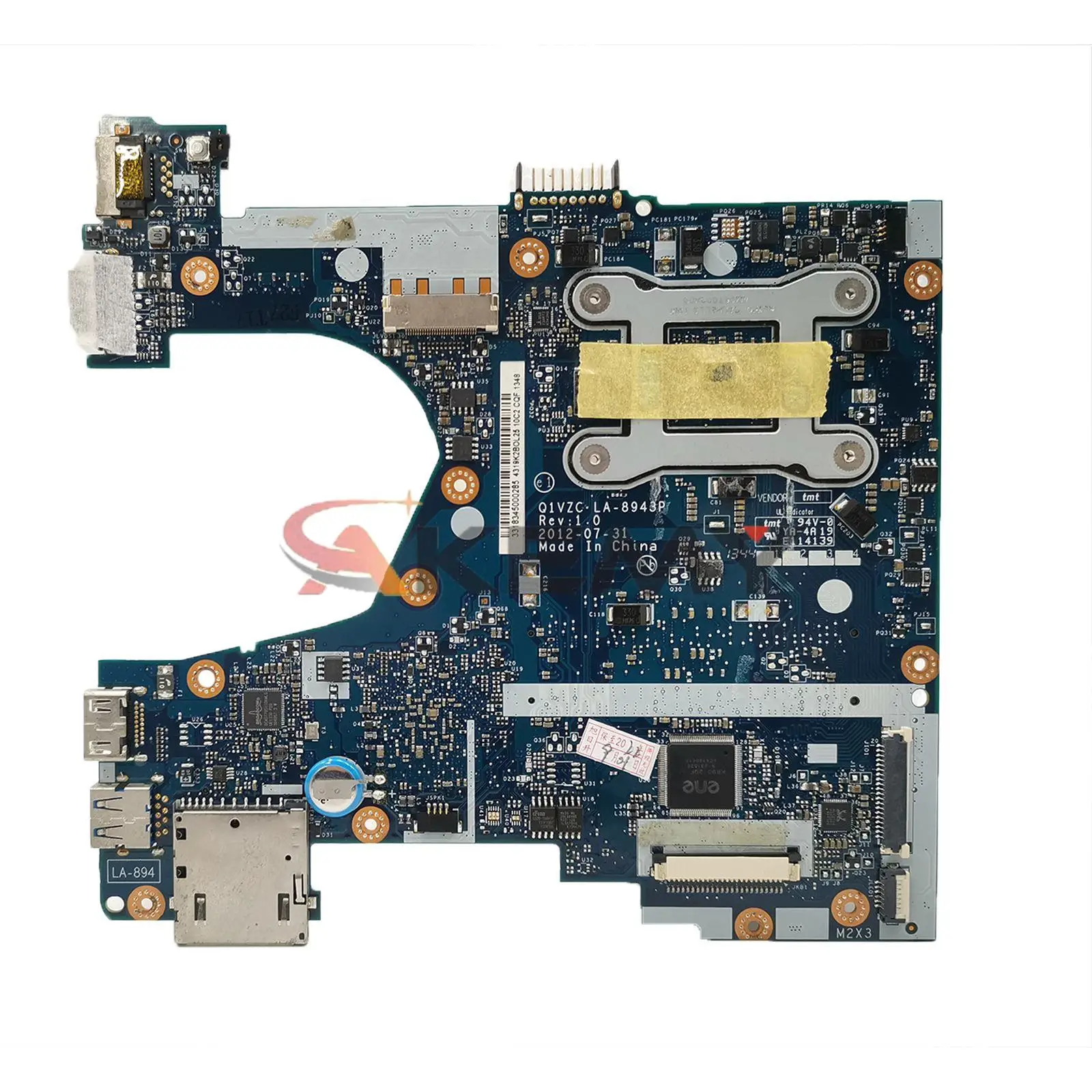 For Acer Aspire One 756 V5-131 V5-171 Laptop Motherboard Q1VZC LA-8941P LA-8943P With Intel Celeron Dual Core CPU I5 CPU