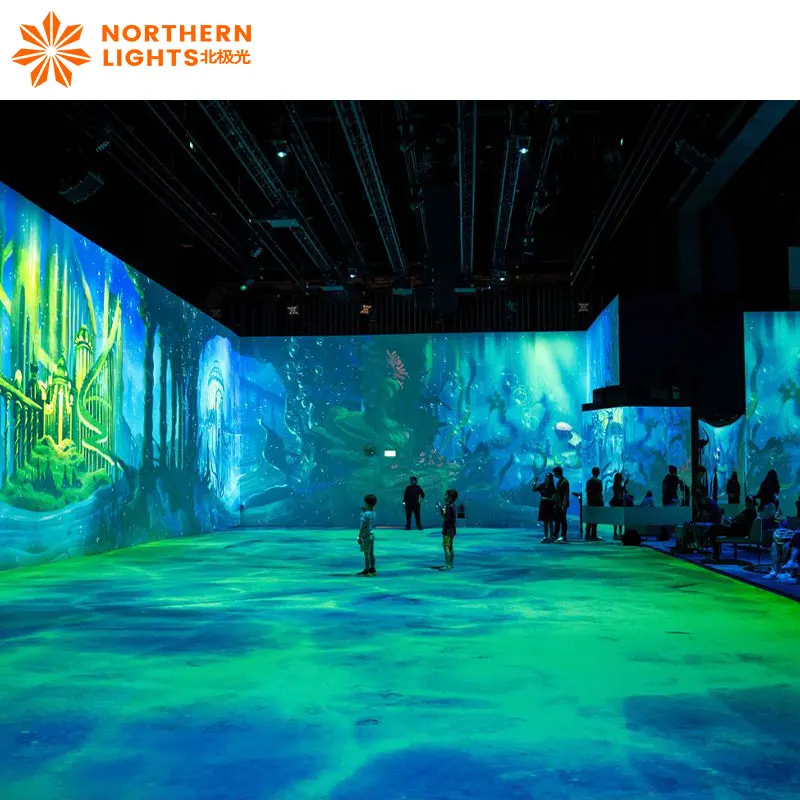 Large screen Immersive Interactive Wall/floor Laser Projection Immersive interactive classrooms