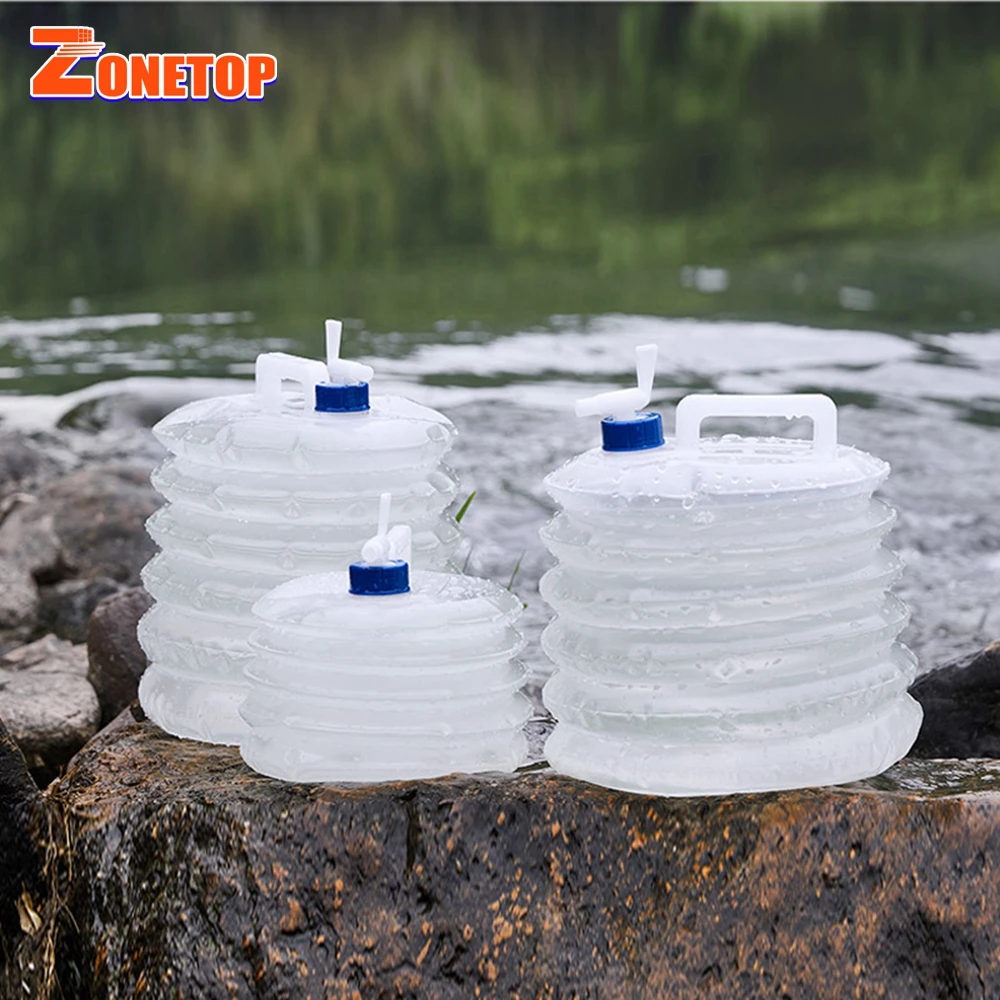 Easy Carrying Recyclable 3Liter 5Liter 8Liter 10Liter 15Liter Portable Folding Plastic Container For Drinking Water