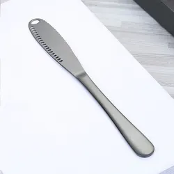 3in1 Multi-Function Stainless Steel Jam Cheese Butter Spreader Metal Butter Knife With Hole