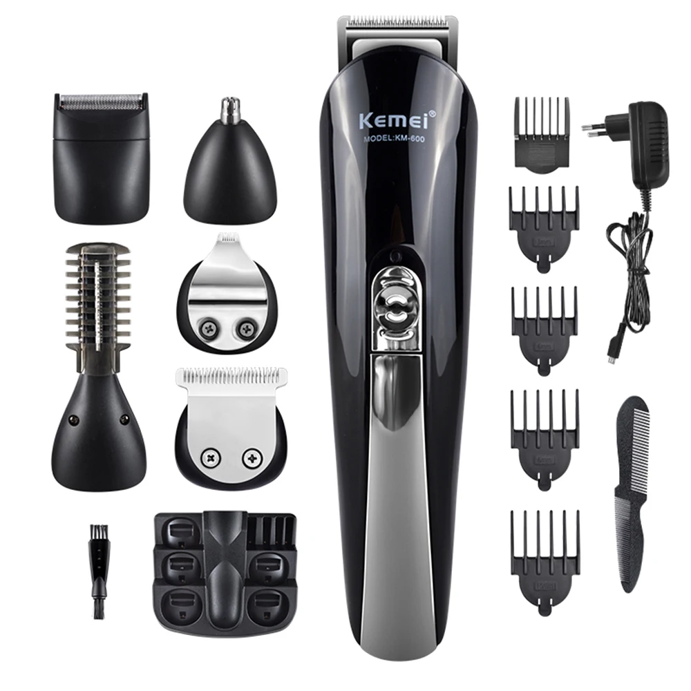 
Dropshipping Kemei 11 In 1 Multifunction Hair Clipper Professional for Men Electric Beard Trimmer Hair Cutting Machine KM-600 