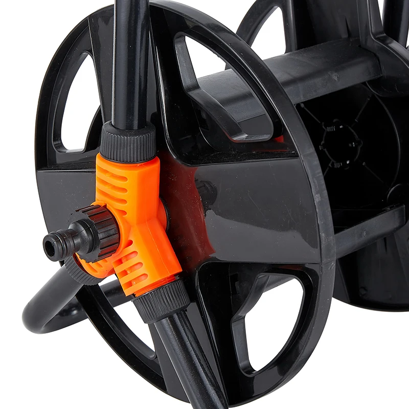 Cheap Price 15M 20M Portable Wall mounted Iron Frame Garden Hose Holder