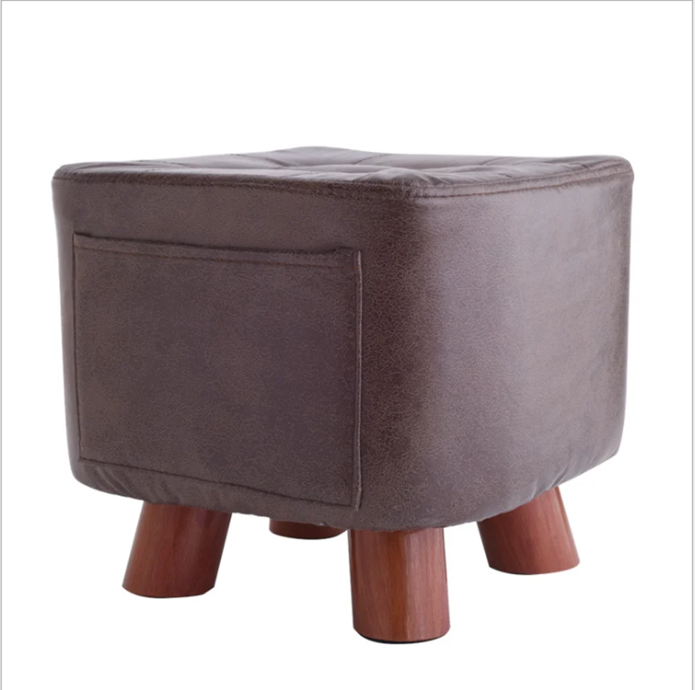 Современный деревянный Мини-стул для ног оптом