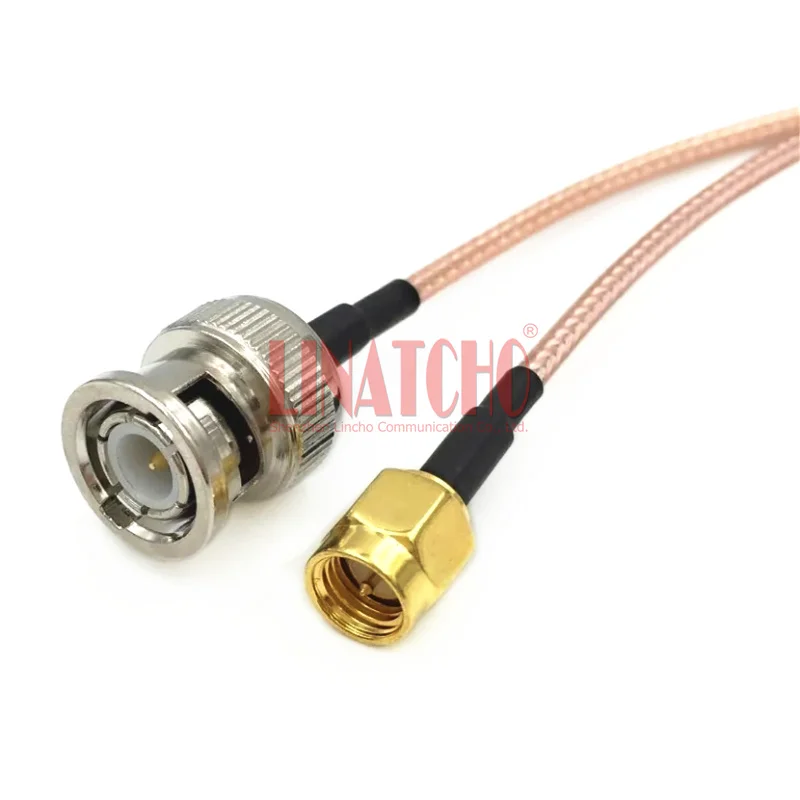 50cm BNC Male to SMA Male Connector RG316 Pigtail Cable