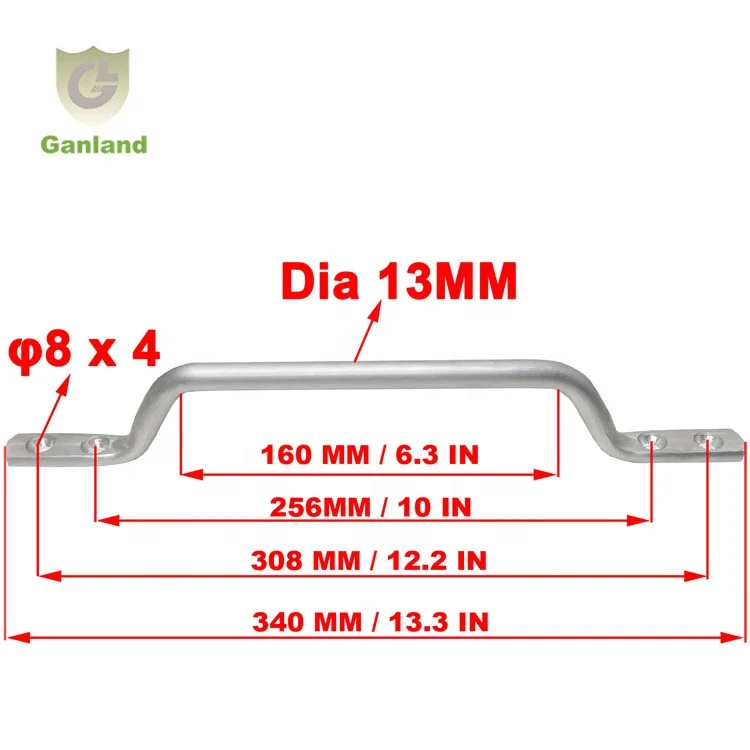 GL-14153 Replacement Aluminum Cargo Trailer  RV Camper Gate Ramp Door Grab Handle