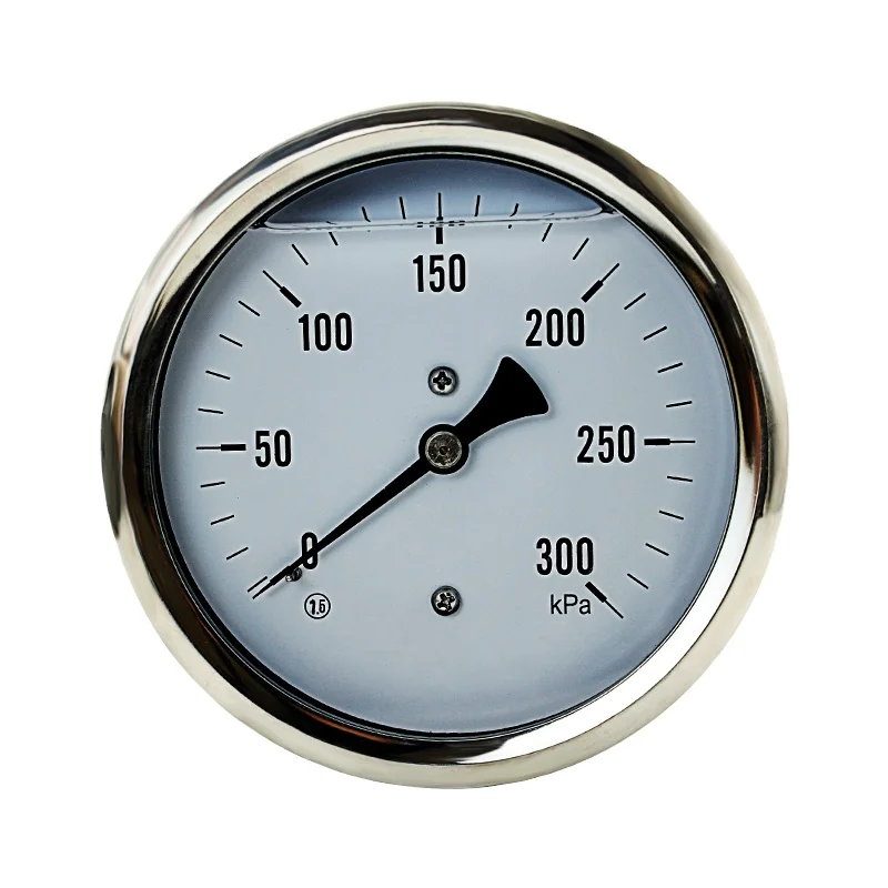 hot sale100mm panel mount pressure gauges with U clamp