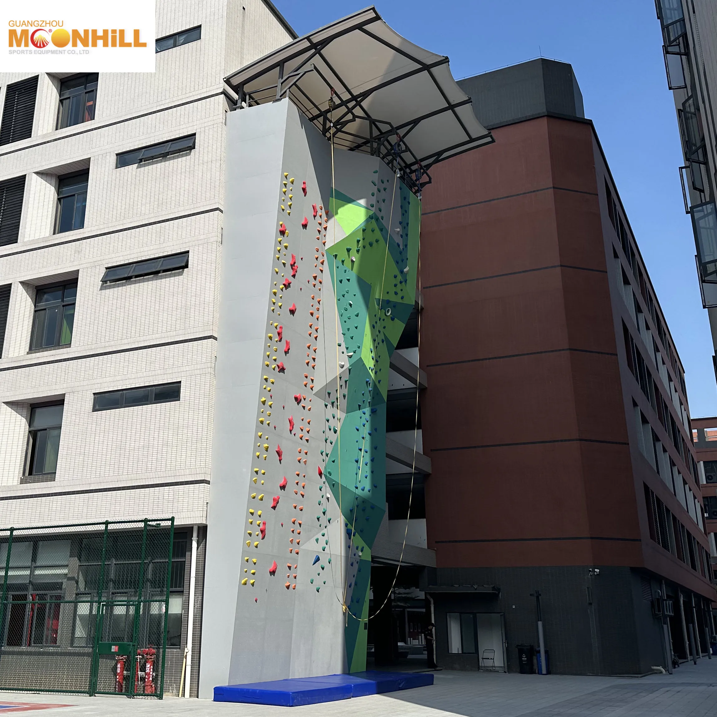 Climbing wall playground 2024 adventure park training indoor bouldering wall children play climbing wall