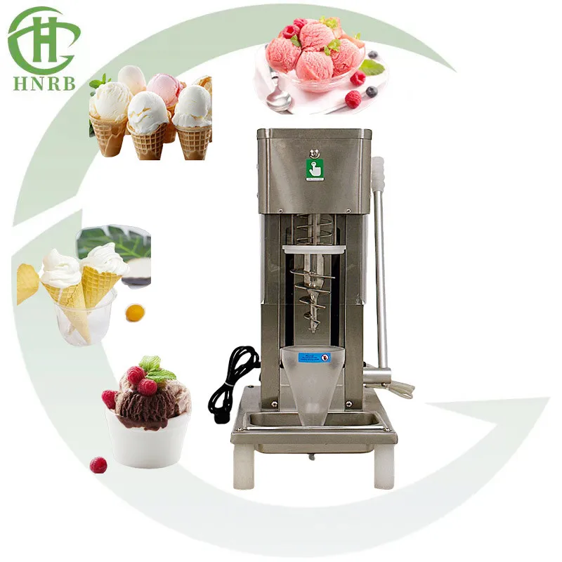 New Generation Hand Ice Cream Mixer Machine Swirl Fruit Ice Cream Mixing Machine