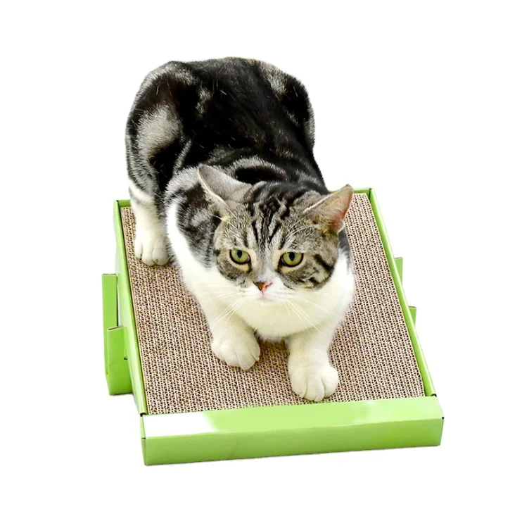 
Amazon 2020 New Design Good Qualtity Manufacturer Cat Scratching Board Pad Corrugated Scratcher Board Interactive Toys PET Toys 