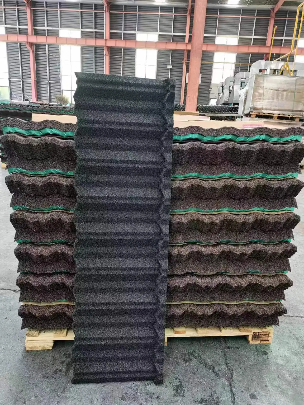 China best quality bond color  coated stone coated metal steel roofing tiles shingles sheets wave roof tiles