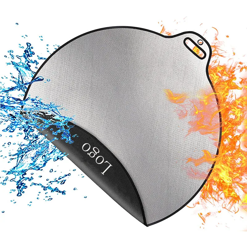 Fireproof Mat for Outdoor Patio and Deck Fire Pit Heat Shield Fire Pit Mat